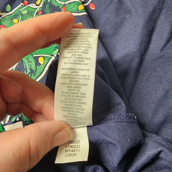 NWT Place Adult Size XXXL, 2 Pc Set Pajamas Christmas Tree-Rex - Picture 13 of 14